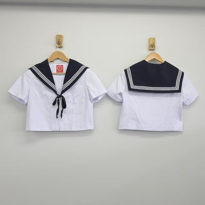 【中古】愛知県 一宮市立西成中学校 女子制服 4点（セーラー服・スカート）sf034431