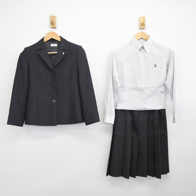 【中古】広島県 五日市高等学校 女子制服 5点（ブレザー・シャツ・スカート）sf034432