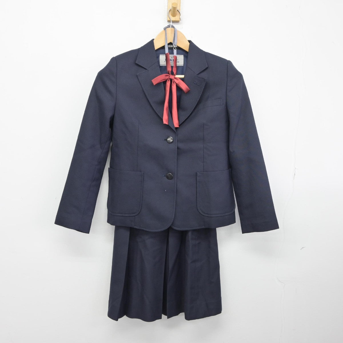 【中古】神奈川県 いずみ野中学校 女子制服 5点（ブレザー・ベスト・スカート・スカート）sf034444