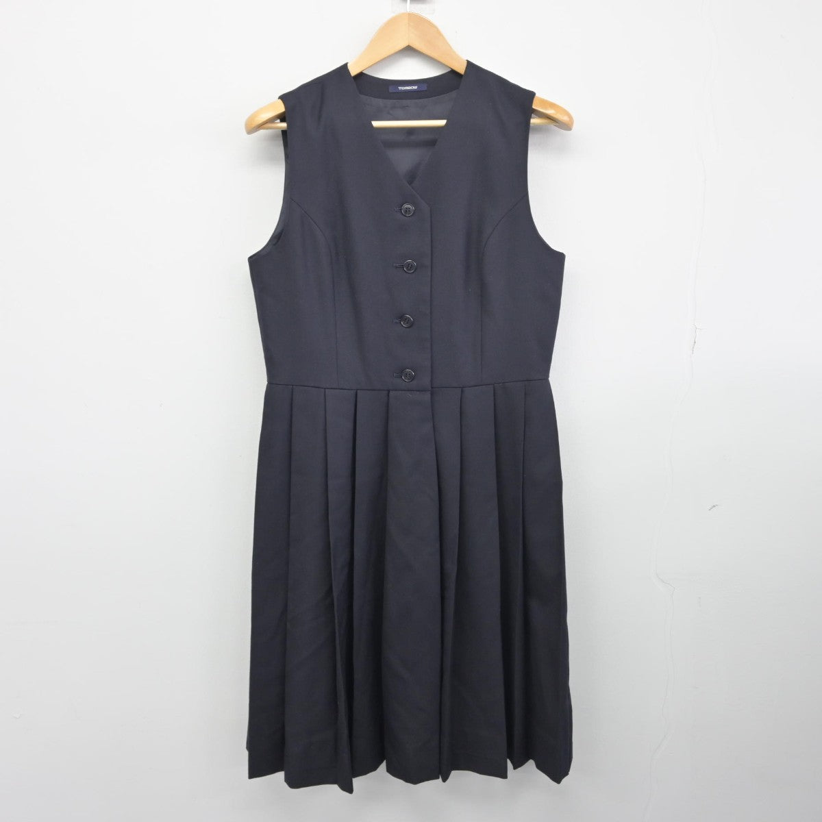 【中古】熊本県 荒尾海陽中学校 女子制服 3点（セーラー服・ジャンパースカート）sf034448