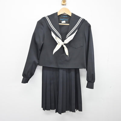 【中古】岐阜県 上石津中学校 女子制服 4点（セーラー服・スカート・スカート）sf034459