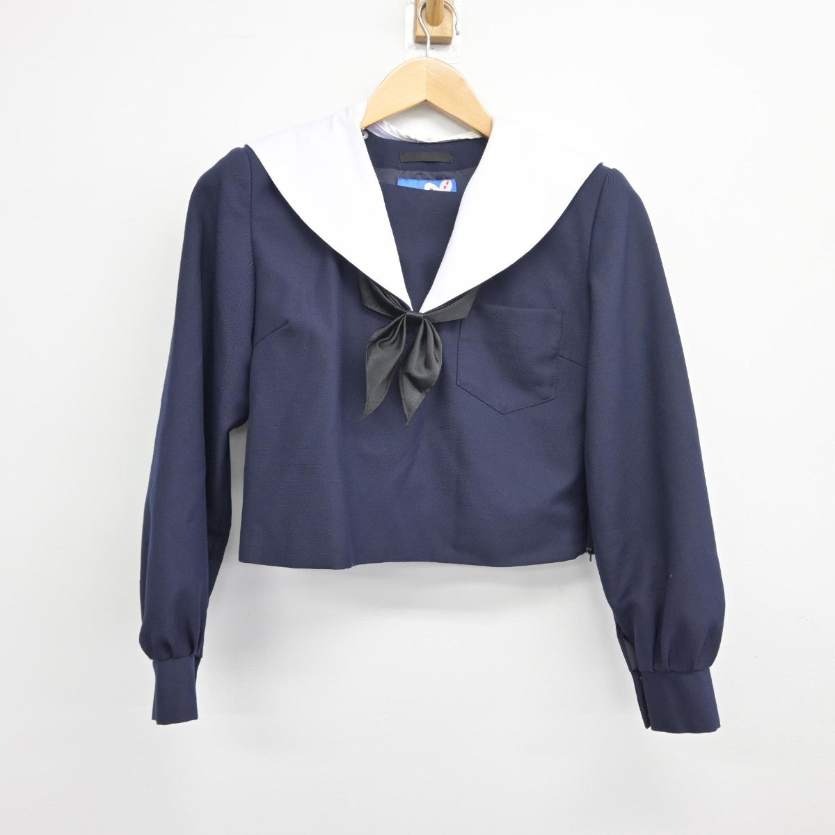 【中古】岐阜県 穂積中学校 女子制服 3点（セーラー服・スカート）sf034467