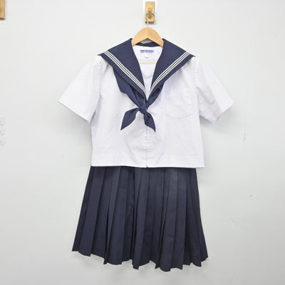 【中古】愛知県 内海中学校 女子制服 3点（セーラー服・スカート）sf034474