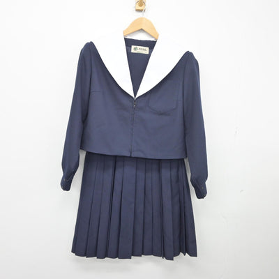 【中古】愛知県 名古屋市立宮中学校 女子制服 3点（セーラー服・スカート・スカート）sf034479