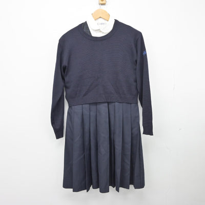 【中古】佐賀県 佐賀女子高等学校 女子制服 4点（ブレザー・ニット・シャツ・ジャンパースカート）sf034480