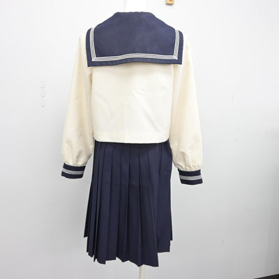 【中古】兵庫県 東洋大学附属姫路高等学校 女子制服 4点（ニット・セーラー服・スカート）sf034488