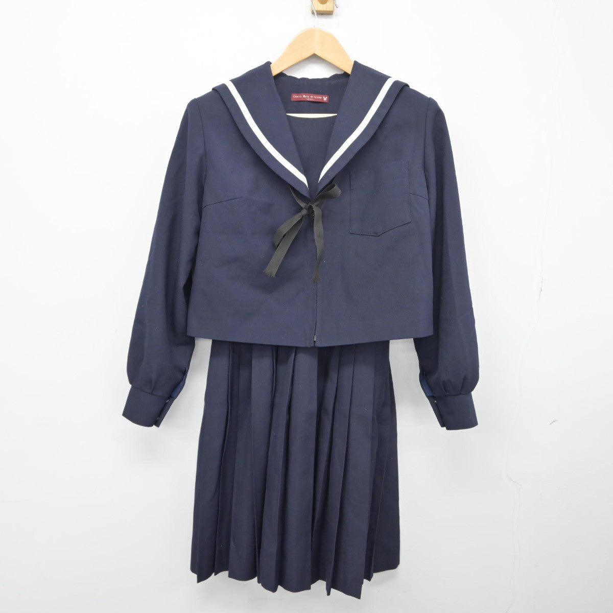 【中古】愛知県 名古屋市立楠中学校 女子制服 3点（セーラー服・スカート）sf034491