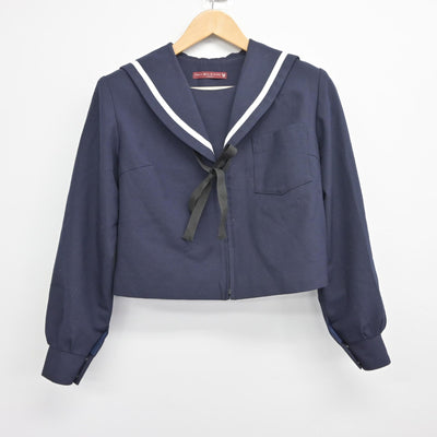 【中古】愛知県 名古屋市立楠中学校 女子制服 3点（セーラー服・スカート）sf034491