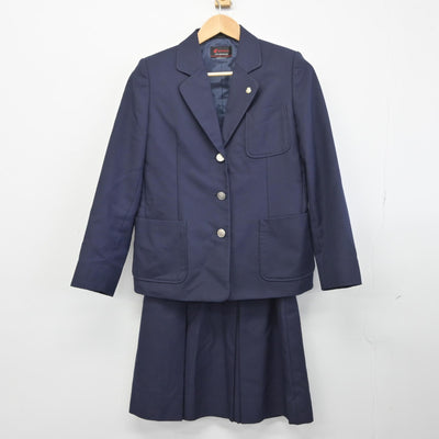 【中古】神奈川県 横浜市立左近山中学校 女子制服 4点（ブレザー・スカート・ベスト）sf034495