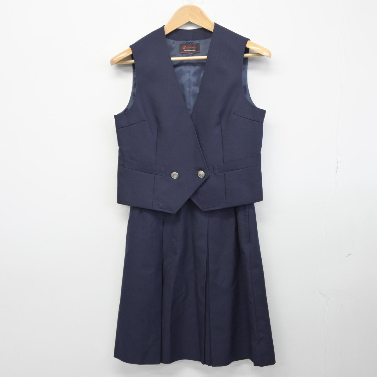 中古】神奈川県 横浜市立左近山中学校 女子制服 4点（ブレザー