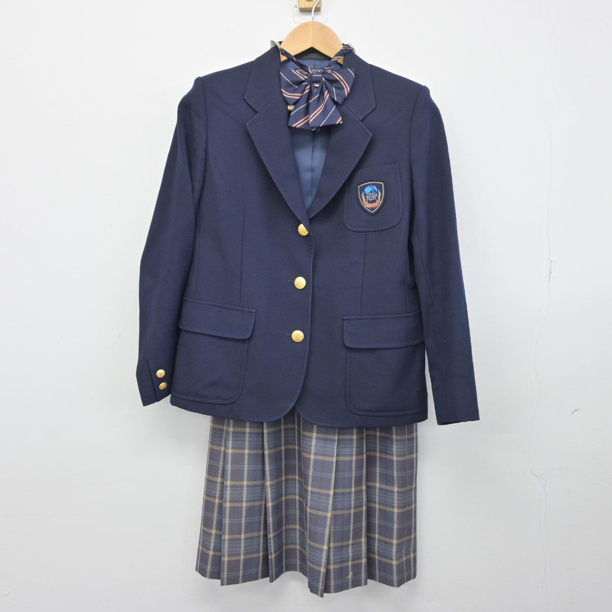 【中古】千葉県 松戸国際高等学校 女子制服 5点（ブレザー・スカート）sf034500