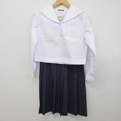 【中古】徳島県 池田高等学校 女子制服 2点（シャツ・スカート）sf034513