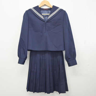 【中古】徳島県 池田高等学校（旧モデル） 女子制服 2点（セーラー服・スカート）sf034516