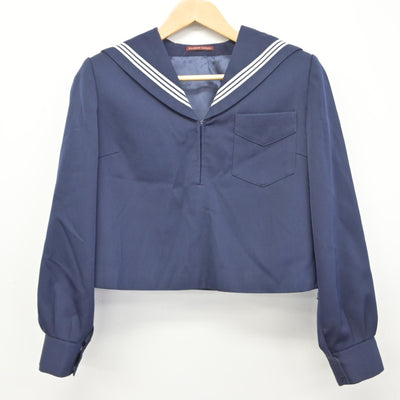 【中古】徳島県 池田高等学校（旧モデル） 女子制服 2点（セーラー服・スカート）sf034516