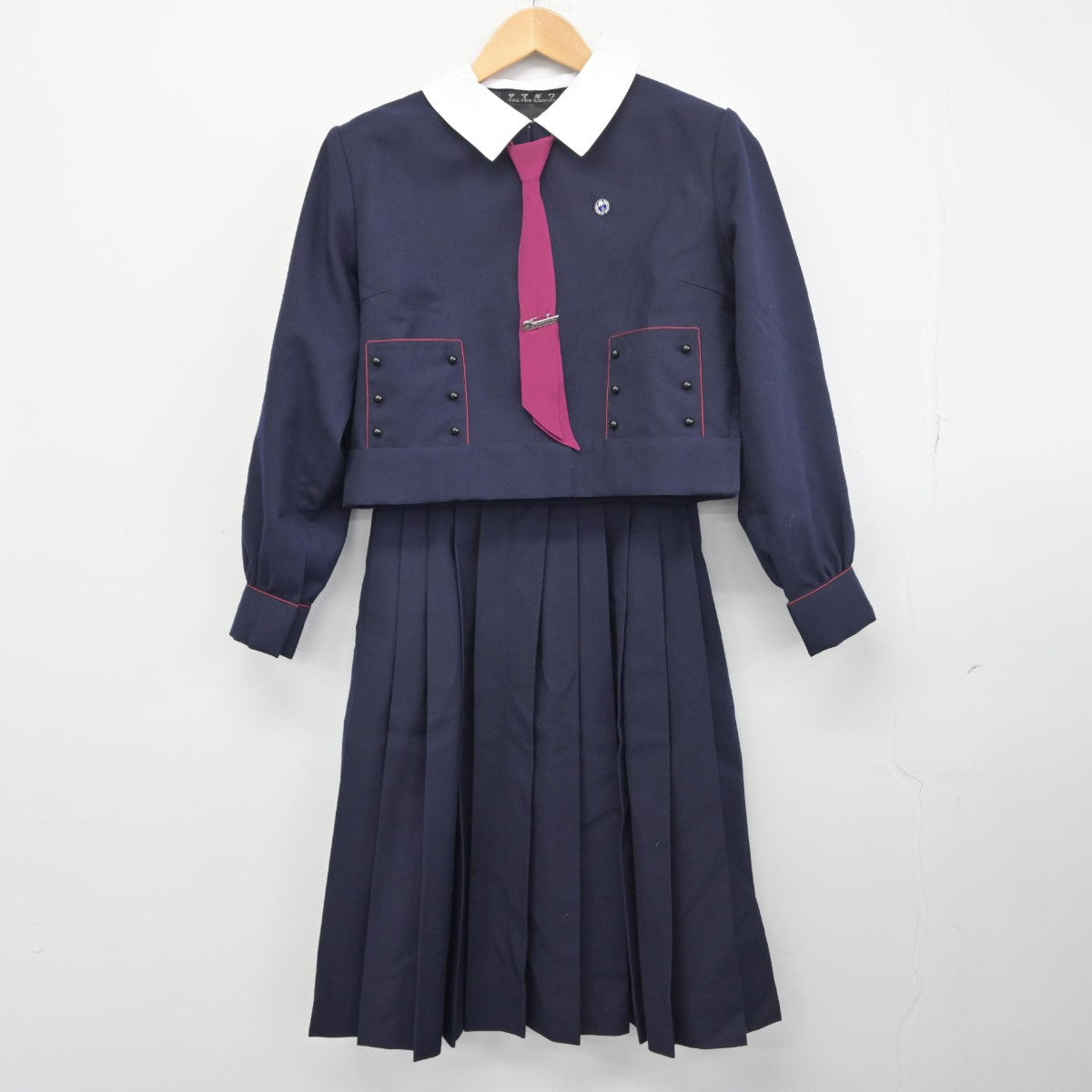 【中古】大阪府 帝塚山学院高等学校 女子制服 6点（ブレザー・スカート・その他アイテム）sf034525