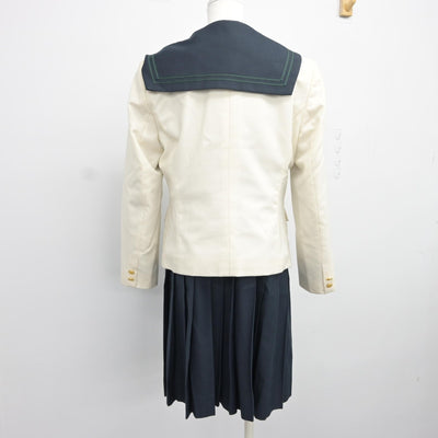 【中古】福岡県 西南学院中学校 女子制服 4点（ブレザー・セーラー服・スカート）sf034541