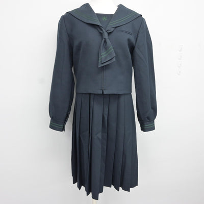 【中古】福岡県 西南学院中学校 女子制服 4点（ブレザー・セーラー服・スカート）sf034541