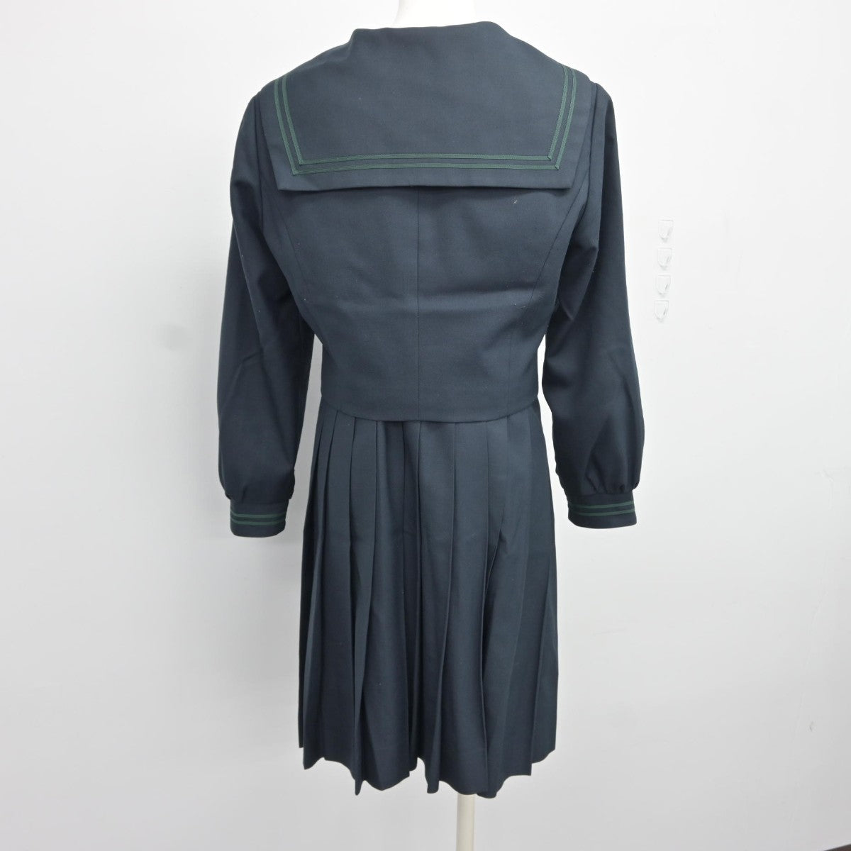 【中古】福岡県 西南学院中学校 女子制服 4点（ブレザー・セーラー服・スカート）sf034541