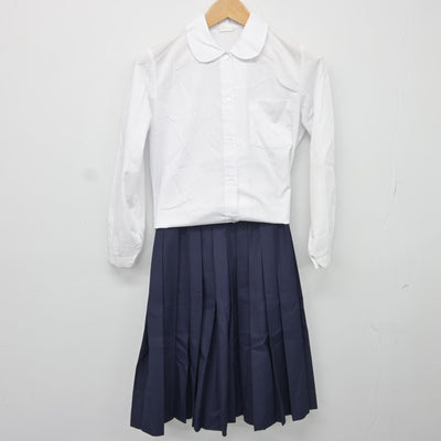 【中古】埼玉県 草加中学校 女子制服 4点（ブレザー・ベスト・シャツ・スカート）sf034550