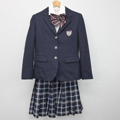 【中古】愛知県 神丘中学校 女子制服 4点（ブレザー・シャツ・スカート）sf034564