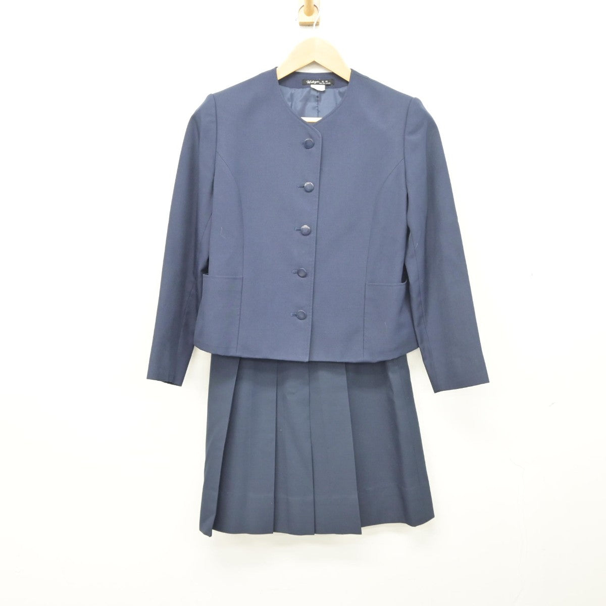 【中古】宮崎県 宮崎北高等学校 女子制服 3点（ブレザー・ベスト・スカート）sf034579