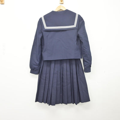 【中古】愛知県 弥富北中学校 女子制服 3点（セーラー服・スカート）sf034585