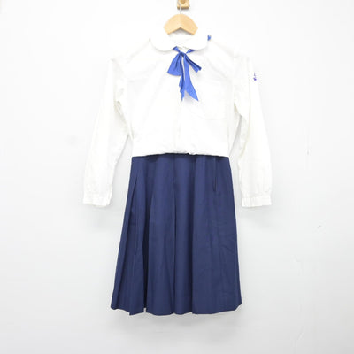 【中古】埼玉県 越谷市立千間台中学校 女子制服 4点（ブレザー・シャツ・スカート）sf034589