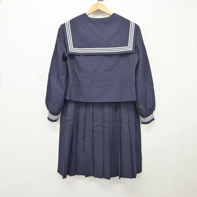 【中古】静岡県 掛川市立桜が丘中学校 女子制服 3点（セーラー服・スカート）sf034596