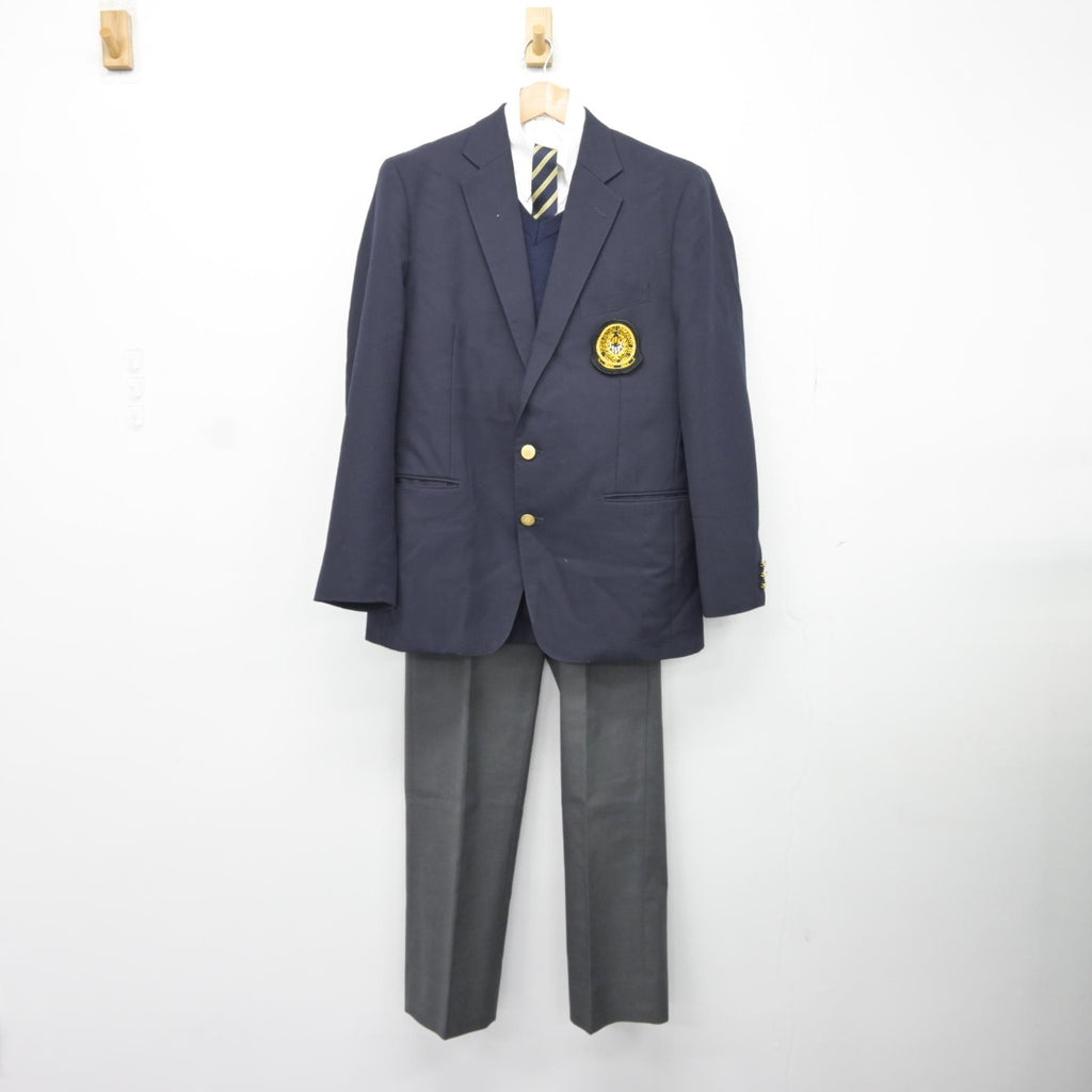 中古】東京都 東京成徳大学高等学校 男子制服 5点（ブレザー・シャツ