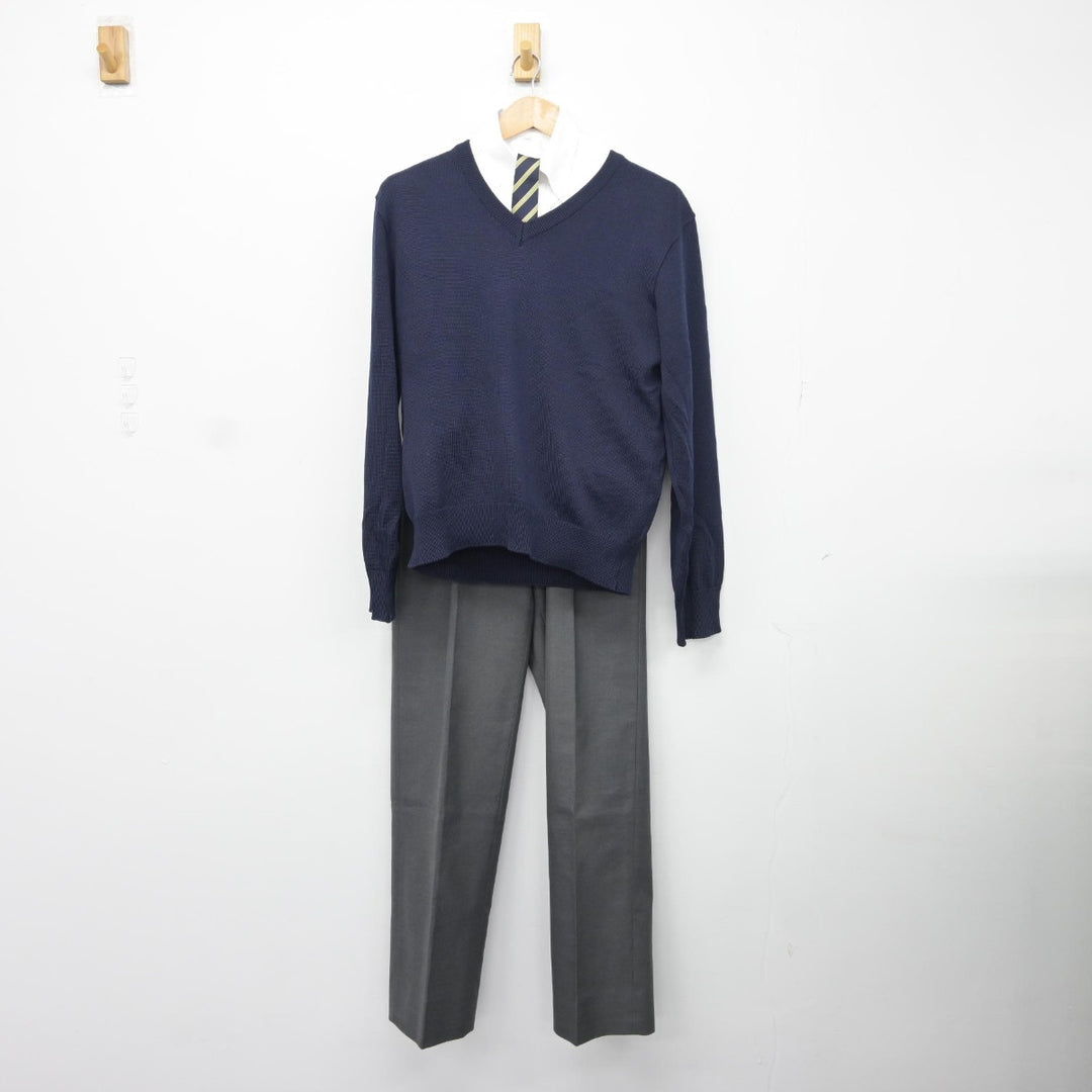 【中古】東京都 東京成徳大学高等学校 男子制服 5点（ブレザー・シャツ・ニット・ズボン）sf034607 | 中古制服通販パレイド