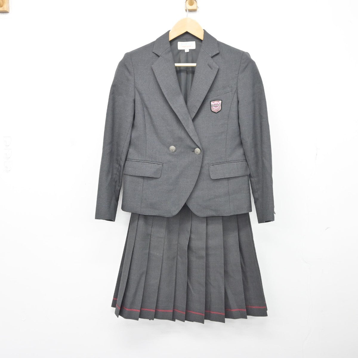 【中古】東京都 桜美林高等学校 女子制服 4点（ブレザー・ニット・スカート）sf034609