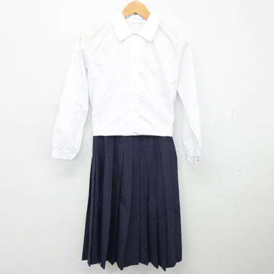 【中古】埼玉県 蓮田南中学校 女子制服 3点（シャツ・スカート・スカート）sf034614