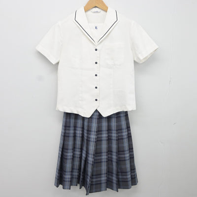 【中古】東京都 東洋大学京北高等学校 女子制服 3点（シャツ・スカート）sf034629