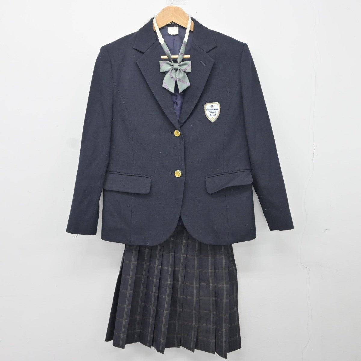 【中古】東京都 クラーク記念国際高等学校/旧制服 女子制服 4点（ブレザー・スカート）sf034630