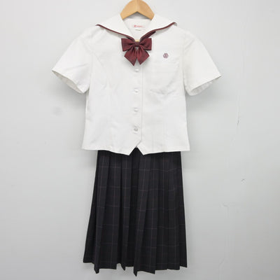 【中古】愛媛県 松山北高等学校 女子制服 3点（セーラー服・スカート）sf034639