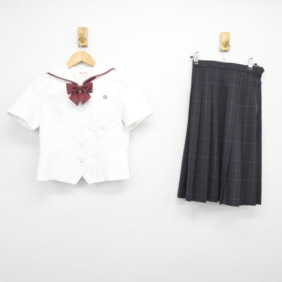 【中古】愛媛県 松山北高等学校 女子制服 3点（セーラー服・スカート）sf034639