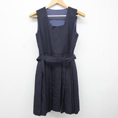 【中古】東京都 八王子市立第七中学校 女子制服 3点（ブレザー・ジャンパースカート）sf034640