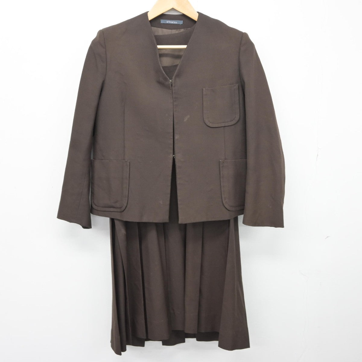 【中古】三重県 四日市商業高等学校 女子制服 2点（ブレザー・ジャンパースカート）sf034647