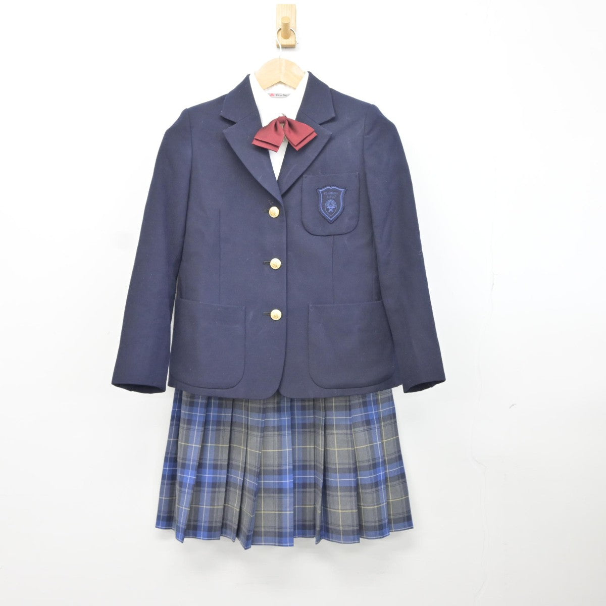 【中古】東京都 麹町学園女子中学校 女子制服 5点（ブレザー・シャツ・スカート）sf034665