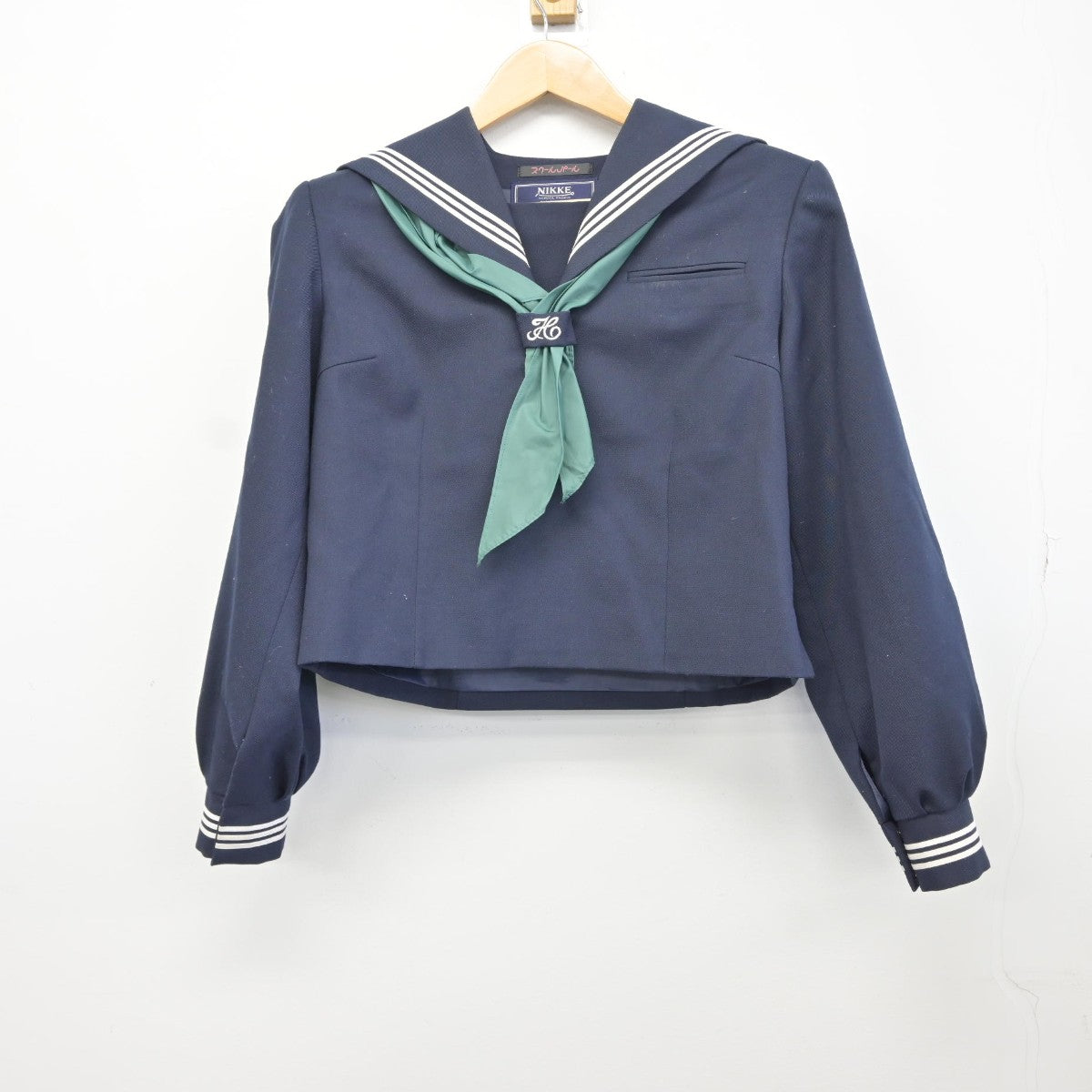 【中古】千葉県 松戸市立第五中学校 女子制服 3点（セーラー服・スカート）sf034671