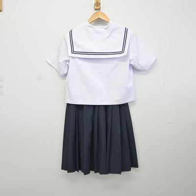 【中古】静岡県 浜松市立篠原中学校 女子制服 2点（セーラー服・スカート）sf034680