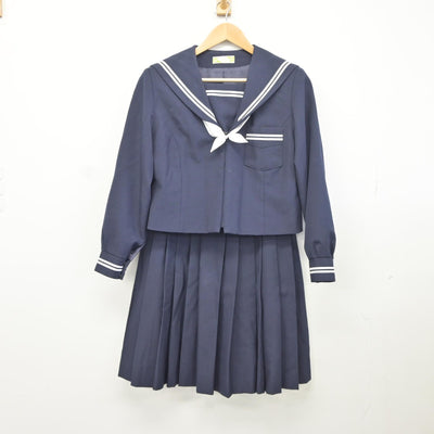 【中古】静岡県 浜松市立篠原中学校 女子制服 3点（セーラー服・スカート）sf034682