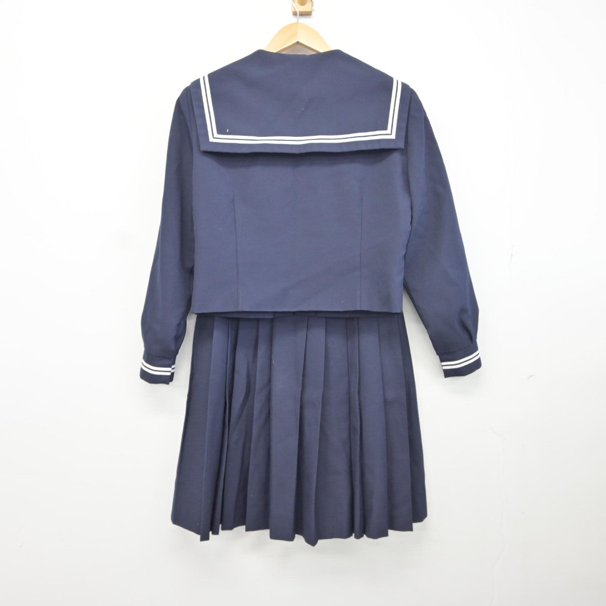 【中古】静岡県 浜松市立篠原中学校 女子制服 3点（セーラー服・スカート）sf034682