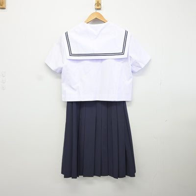 【中古】静岡県 浜松市立篠原中学校 女子制服 5点（セーラー服・スカート）sf034684