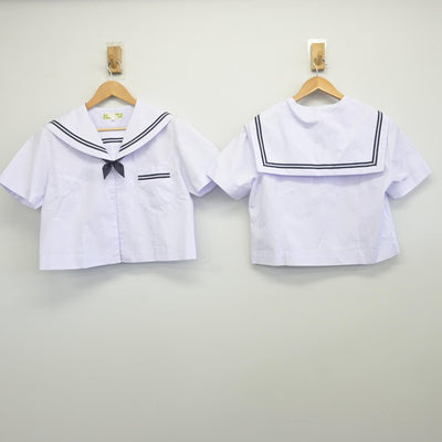 【中古】静岡県 浜松市立篠原中学校 女子制服 5点（セーラー服・スカート）sf034684