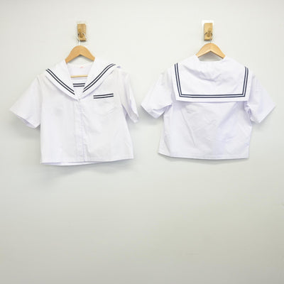 【中古】静岡県 浜松市立篠原中学校 女子制服 2点（セーラー服）sf034685