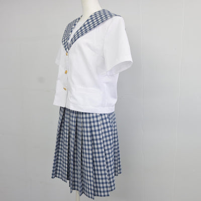 【中古】宮城県 聖和学園高等学校 女子制服 2点（セーラー服・スカート）sf034695