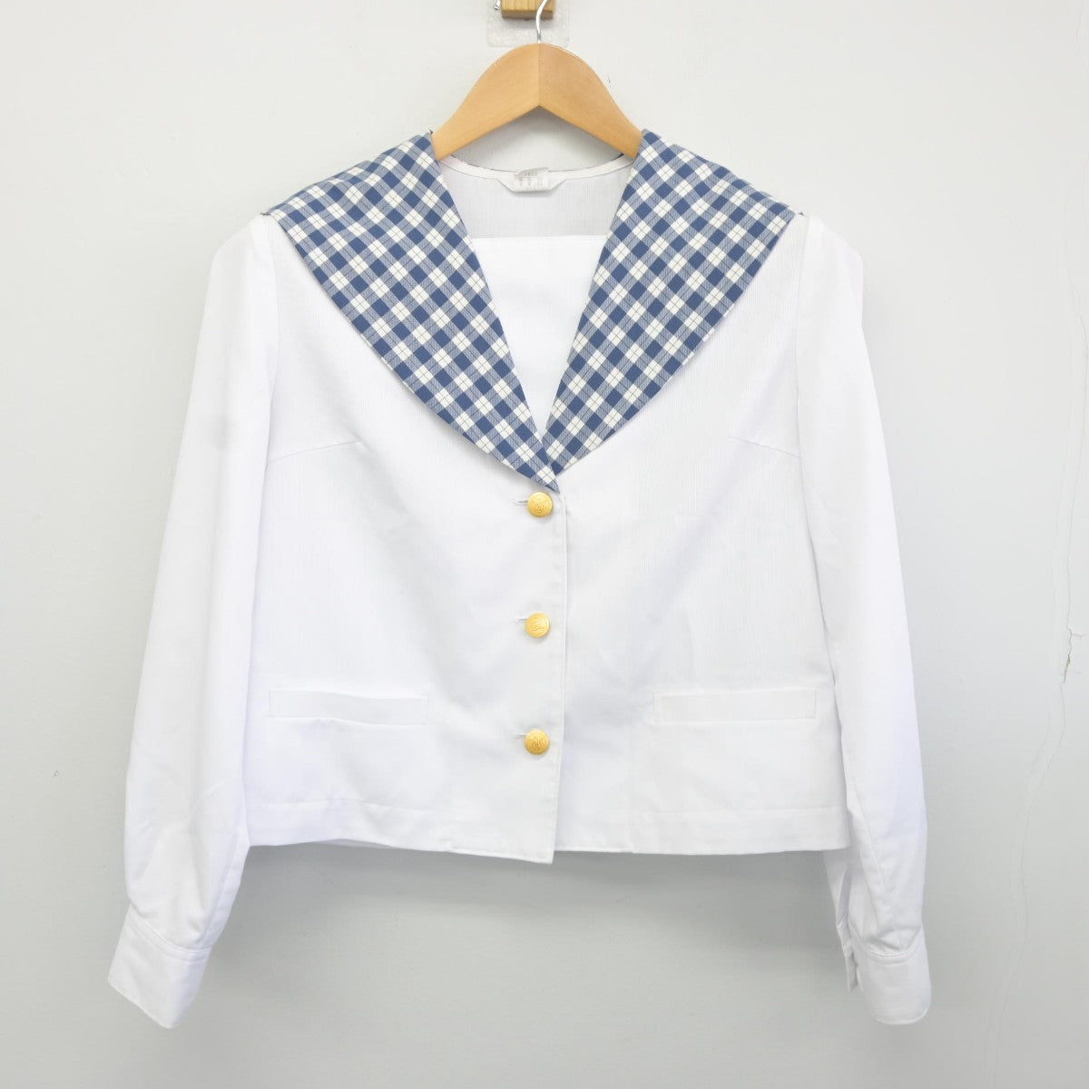 【中古】宮城県 聖和学園高等学校 女子制服 2点（ニット・セーラー服）sf034697