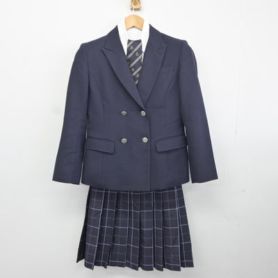 【中古】東京都 駒込高等学校 女子制服 4点（ブレザー・シャツ・スカート）sf034698