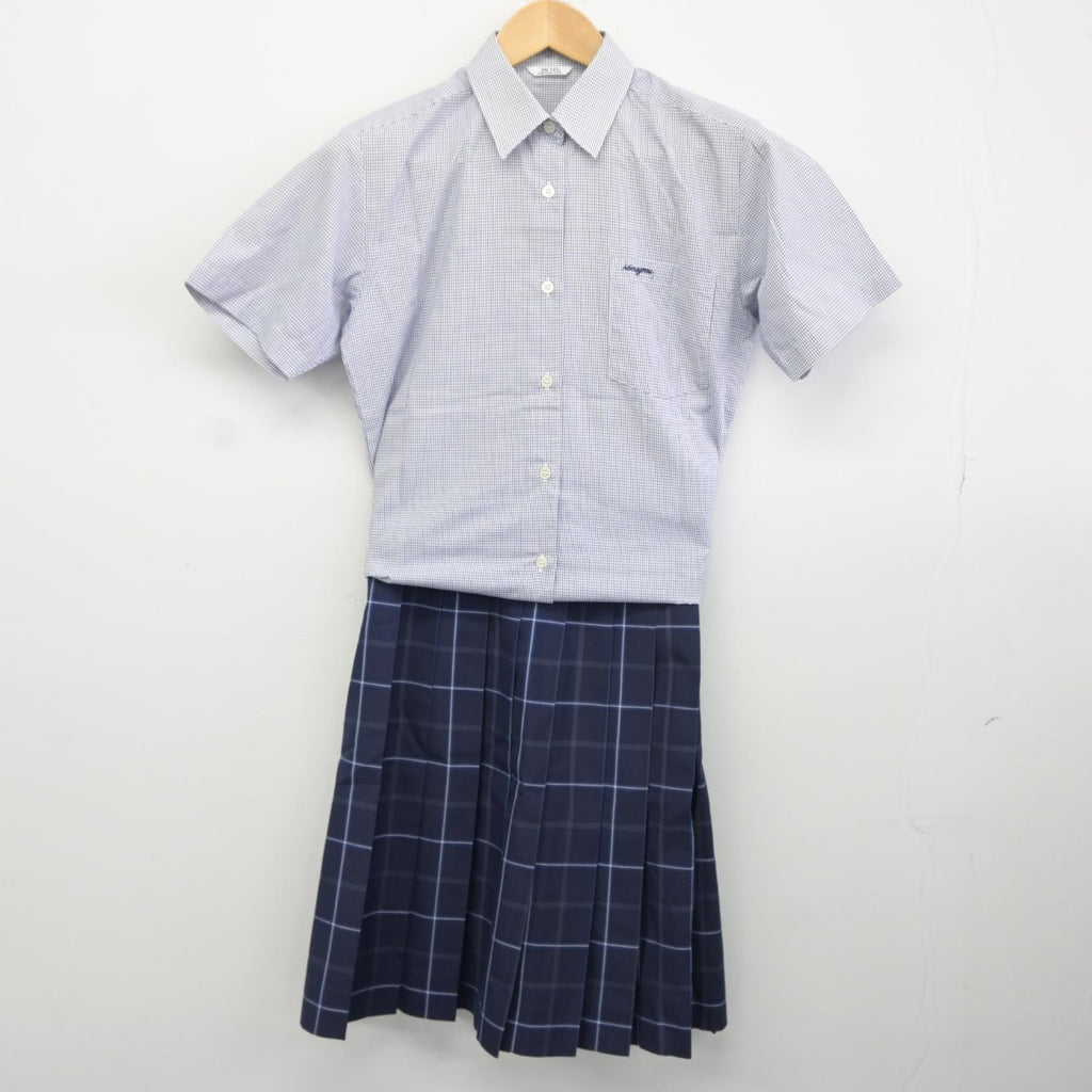 中古】東京都 駒込高等学校 女子制服 3点（シャツ・スカート）sf034699